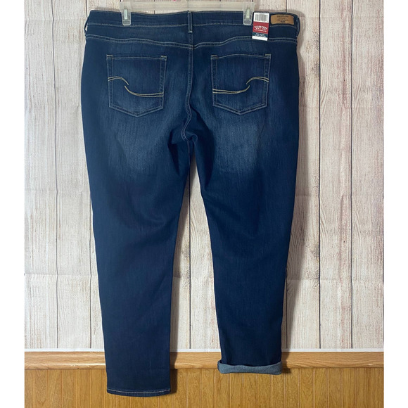 Signature Levis Gold Mid Rise Slim Cuffed Stretch Jeans NWT Size 24M 24 M - Picture 4 of 6